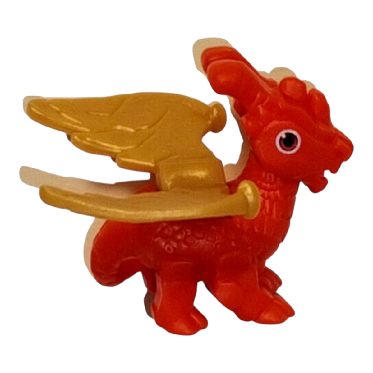 Action Dragon - Red Dragon /w Gold Wings - VQ107 - Kinder Surprise Toy