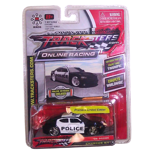 2006 Dodge Charger R/T - JADA - Tracksters Series #1 - Police - 1/64 Scale