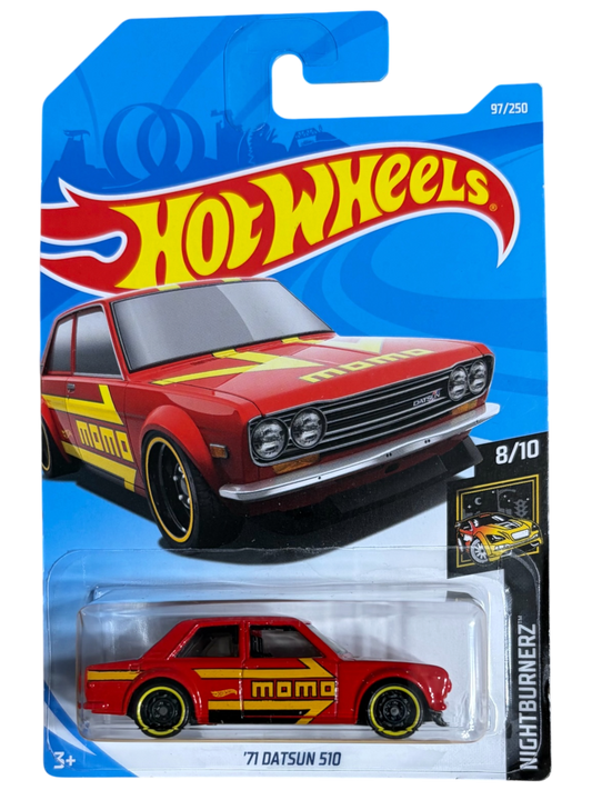 Datsun Bluebird 510 - Hot Wheels - Nightburnerz (8/10) - 2019 Hot Wheels Mainlines (97/250)