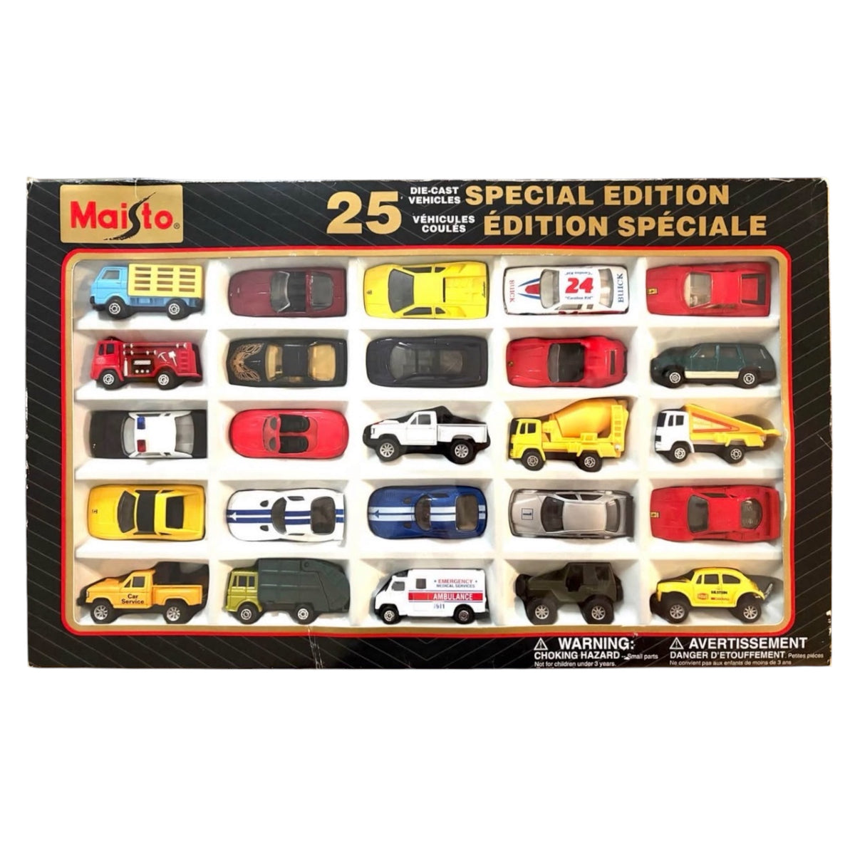 Maisto Diecast 25-Pack (Vintage - Minor Shelf Wear)