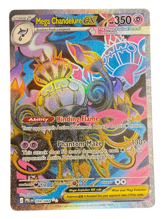 Mega Chandelure ex - Pitch Black (PBL) - 99/84