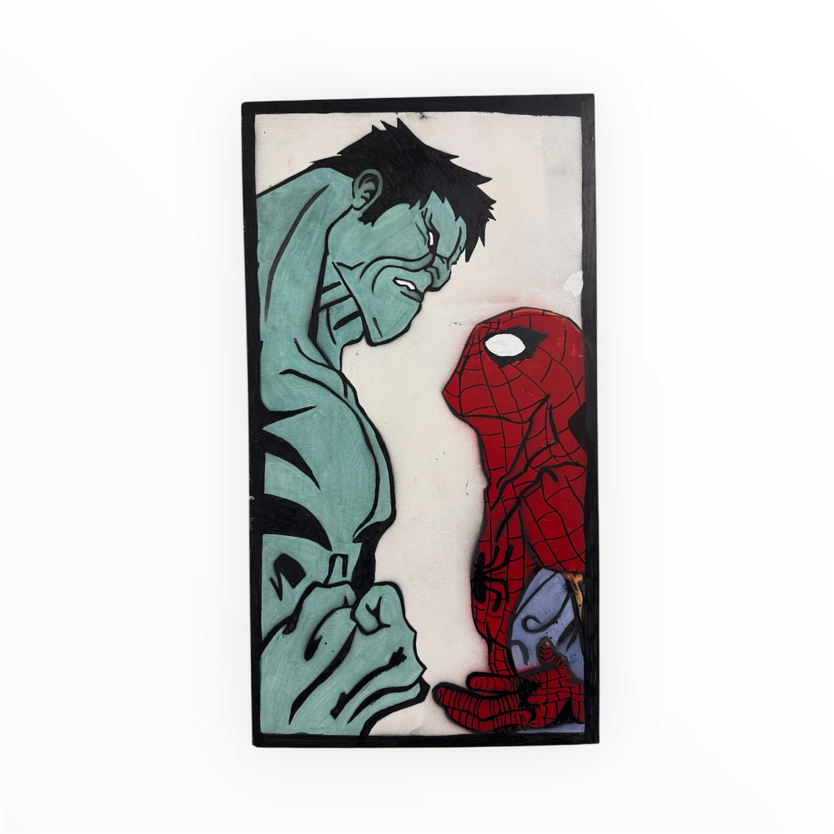 Custom Art by Unknown Artist, Painting on Wood - 24"x13" (Pre-Owned) - Good Condition