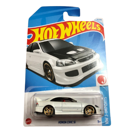 Honda Civic Si (2001) - White - Hot Wheels - HW J-Imports (2/10) - 2024 Mainlines (045/250)