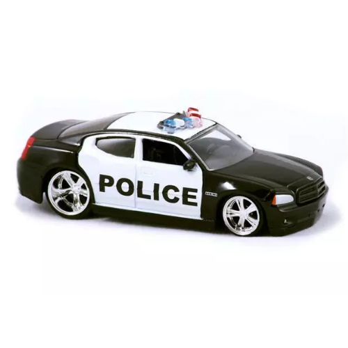 2006 Dodge Charger R/T - JADA - Tracksters Series #1 - Police - 1/64 Scale