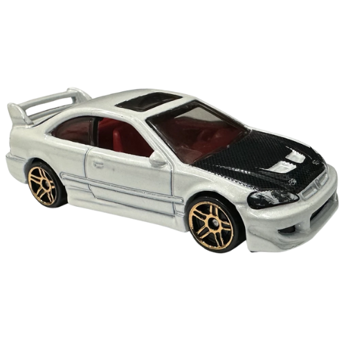 Honda Civic Si (2001) - White - Hot Wheels - HW J-Imports (2/10) - 2024 Mainlines (045/250)