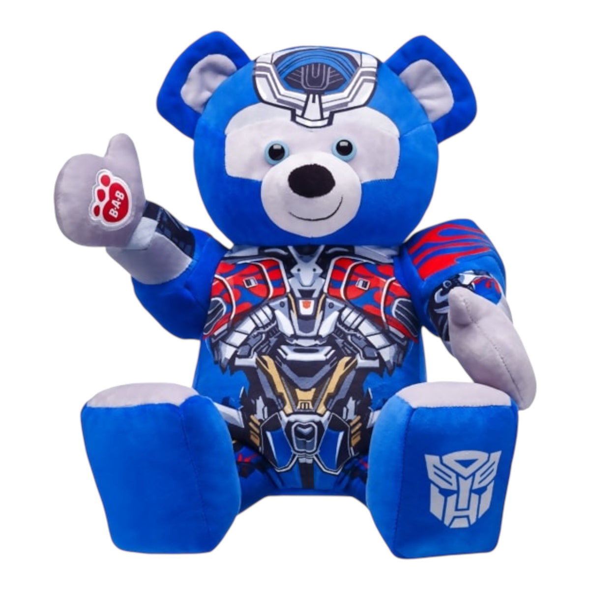 Build a Bear - 2017  Optimus Prime Bear - Transformers: The Last Knight 17” (Pre-Owned, Good Condition)