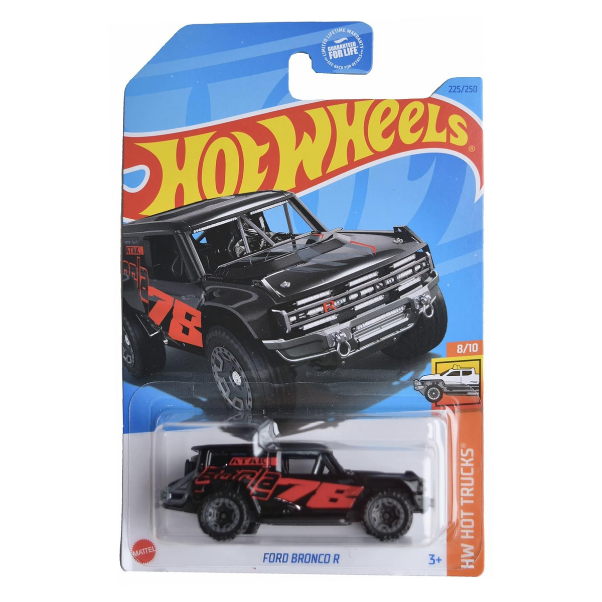 Ford Bronco R (Black) - Hot Wheels - HW Hot Trucks (8/10) - 2023 Mainlines (225/250)