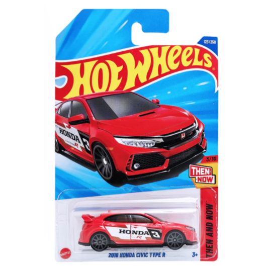2018 Honda Civic Type R - Hot Wheels - Then and Now (3/10) - 2025 Mainlines (123/250)