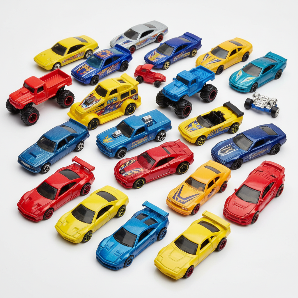Bulk loose Hot Wheels die-cast cars